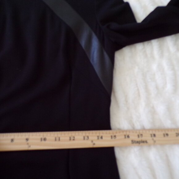 Piazza Sempione black long sleeve italian mini dress M - Picture 9 of 11